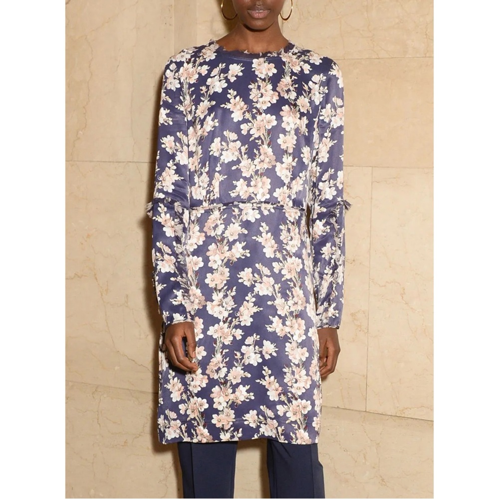 Club Monaco Kaveh Mini Dress Viscose Floral Luxury Chiffon Date Night Out Size 6
